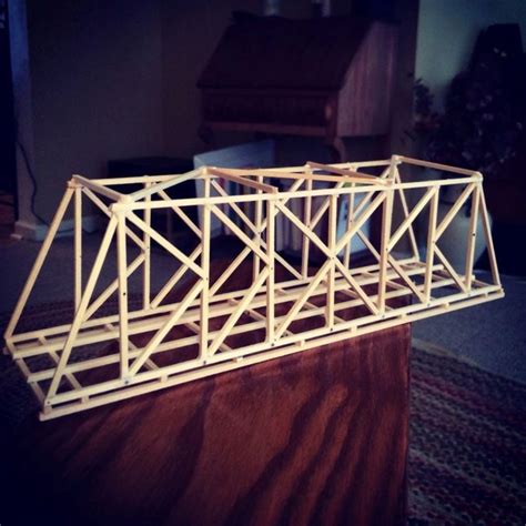 Classic ‘K-Truss’ Bridge Design (Balsa Wood) | Garrett's Bridges | Truss bridge, Wood bridge ...