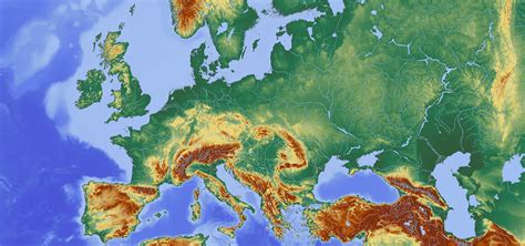 Topographic map of Europe | Imaginary maps, Europe map, Descriptive writing