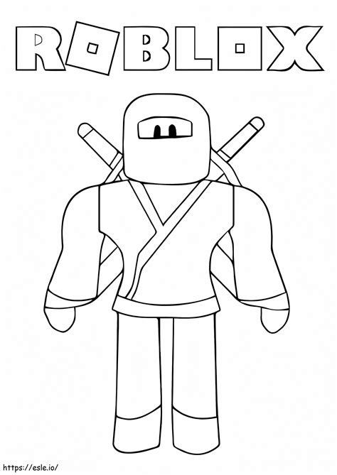 Roblox Ninja Coloring Pages coloring page