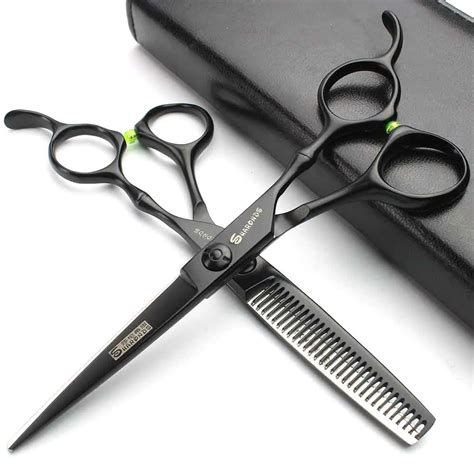 Japan 440c Hair Scissors Professional Hair Stylist Scissors Silver 5.5 Inch Stainless Steel ...