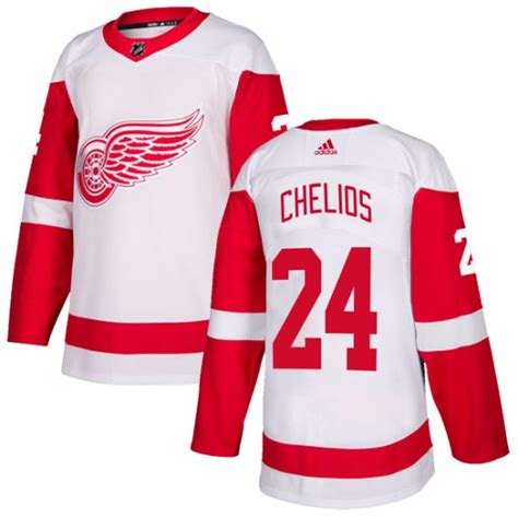 Youth Detroit Red Wings Chris Chelios Adidas Authentic Jersey - White