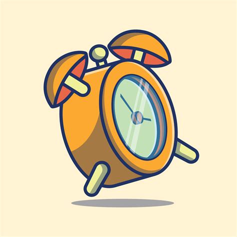 Alarm clock cartoon vector illustration 9946460 Vector Art at Vecteezy