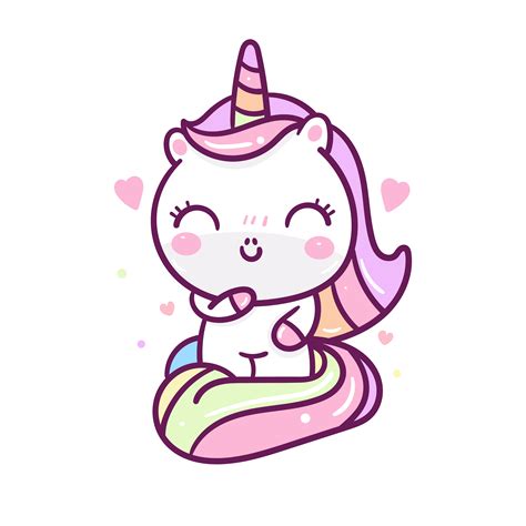 Kawaii Unicorn Free Vector Art - (132 Free Downloads)