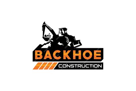 Premium Vector | Backhoe logo template vector Heavy equipment logo vector for construction ...