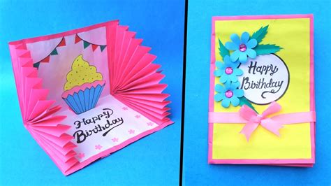 Beautiful Birthday Card Idea | Handmade Greetings Card | DIY Birthday Pop Up Card Tutorial - YouTube