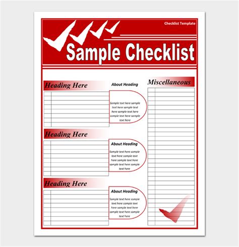 24 Free Task List and Checklist Templates (Word | Excel | PDF)