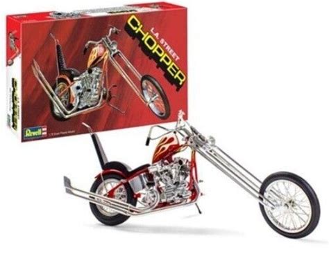 Revell LA Street Chopper Motorcycle Plastic Model Motorcycle Kit 1/8 ...