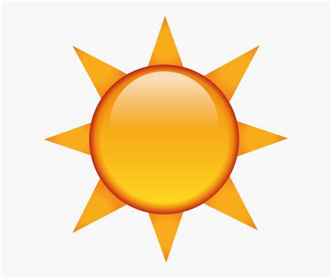 #emoji #ios #iphoneemoji #sun #yellow #png #tumblr - Iphone Sun Emoji ...