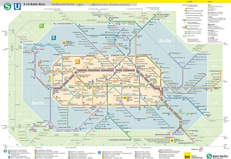 Berlin transport map - Berlin public transport map (Germany)