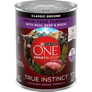 Purina ONE SmartBlend True Instinct Real Beef & Bison Grain-Free Wet ...