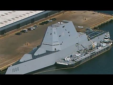 On board the USS Zumwalt, the Navy's pricey new battleship - YouTube