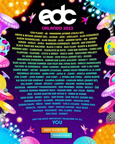 Insomniac Unveils Colossal Lineup For EDC Orlando 2022