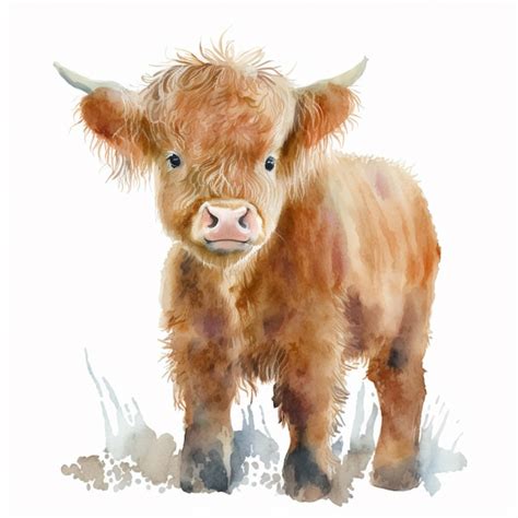 84,000+ Watercolor Highland Cow Pictures