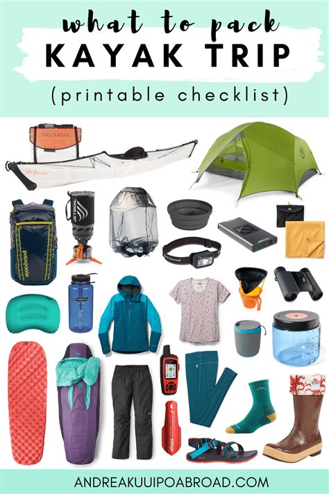 Overnight Kayak Trip Packing List: Everything I Packed + [Printable ...