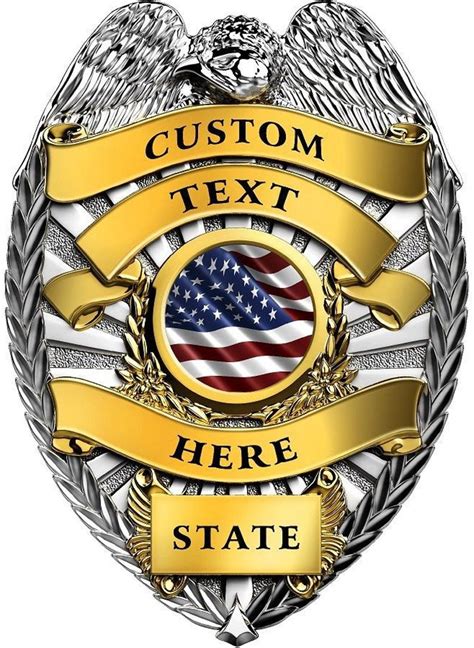 Custom Police Badge Vinyl Graphic Decal Sticker Style 2 - Etsy