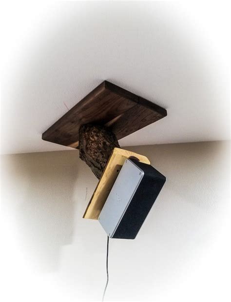 D.I.Y surround sound speaker ceiling mounts out of Black Walnut ...