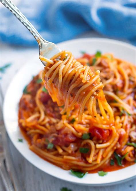 Instant Pot Spaghetti | Simply Happy Foodie