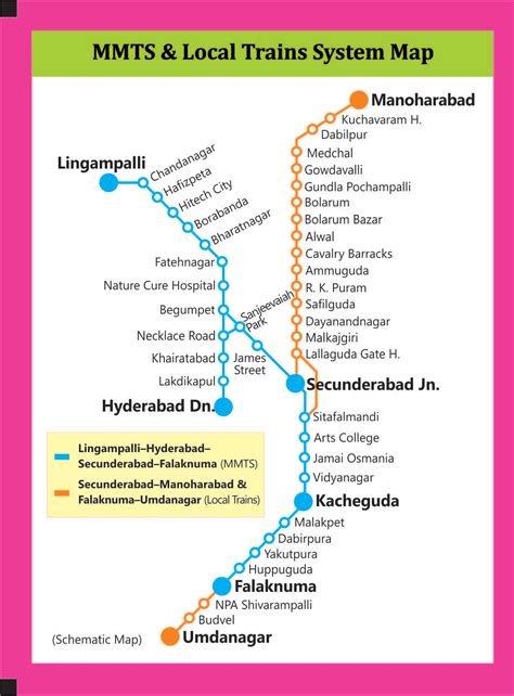 MMTS Train Timings Hyderabad - Secunderabad Metro Train Timings ...