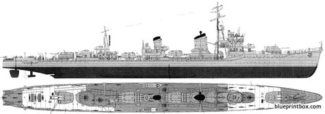 ijn kagero 1945 destroyer - BlueprintBox.com - Free Plans and Blueprints of Cars, Trailers ...