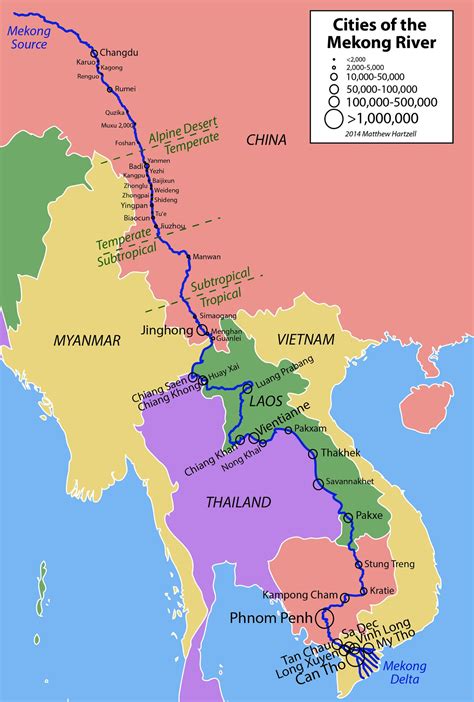 Mekong River Map