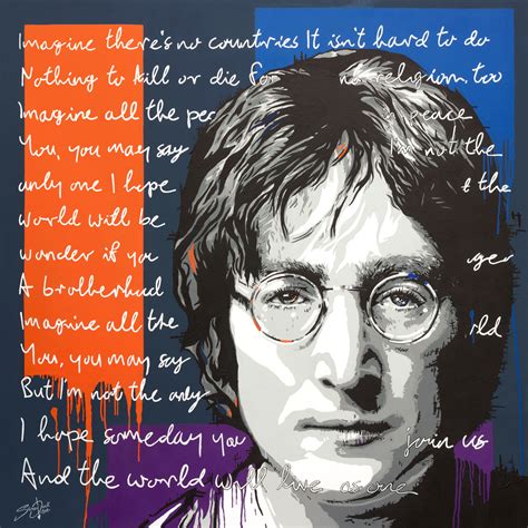 Music & Movie Posters Prints Imagine Song John Lennon Print Lyrics Canvas John Lennon Poster ...