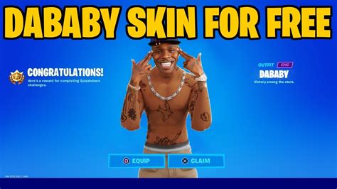 HOW TO GET DABABY SKIN IN FORTNITE! (FREE DABABY SKIN) FREE DABABY ...