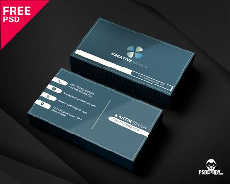 Modern Corporate Business Card Template | PsdDaddy.com