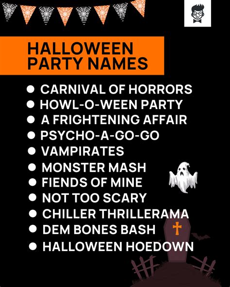 500+ Best Halloween Party Names + Ideas (Generator + Examples) -TheBrandBoy