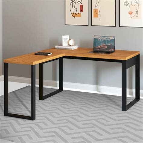 Mesa De Escritório Home Office Em L Industrial 100% Mdf | Leroy Merlin