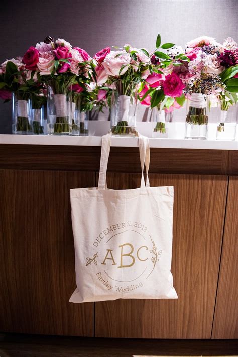 Monogram Wedding Tote Bag Wedding Keepsake Bag Wedding Hotel - Etsy