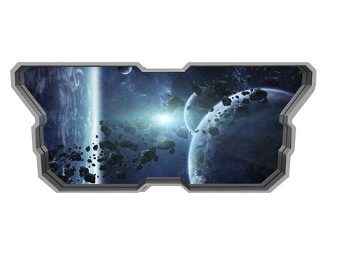 Asteroid Belt 3D Effect - Moonwallstickers.com