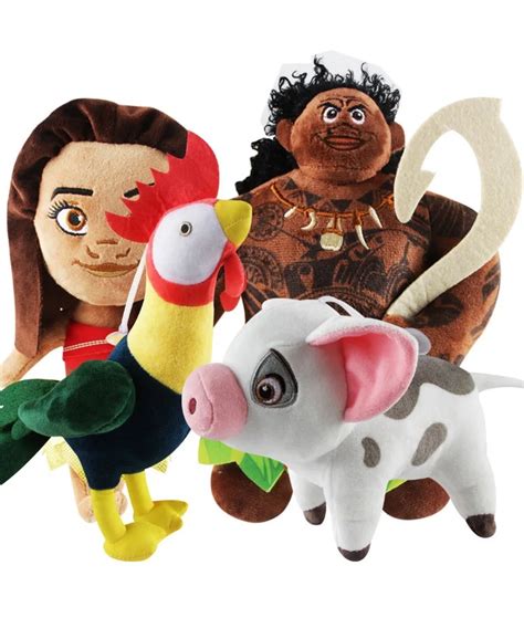 1pc Cartoon 20CM Moana Princess Pua Heihei Plush Toys Lovely Animal pig Plush Doll Moana ...