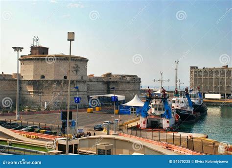 Port Civitavecchia Italy editorial image. Image of harbor - 54670235