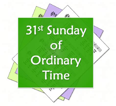 LiturgyTools.net: Hymns for the 31st Sunday of Ordinary Time, Year B (31 October 2021)