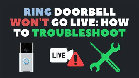 Ring Doorbell Won't Go Live: How To Troubleshoot - Robot Powered Home