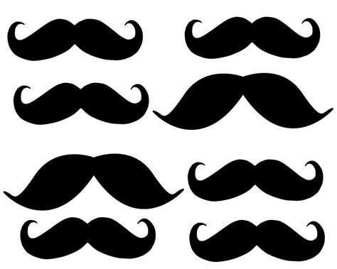 Mustache Photos: Printable Mustache Cut Out Template