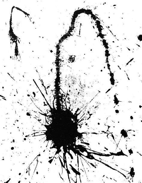 Black Paint Splash Background Stock Image - Image of artistic, spatter ...