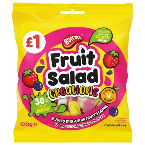 Barratt Fruit Salad Creations 120g £1 – Candies Sweets