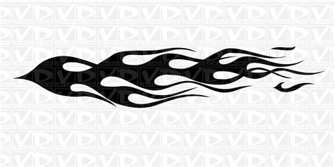 VinylDecals.com | Side Flame Vinyl Decal Sticker