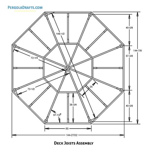 12 Feet Octagon Gazebo Plans