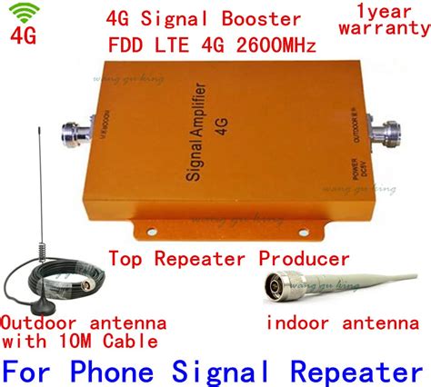 1 set 4G LTE Signal Booster Repeater 4G 2600Mhz Gain 65 dB 4g Signal Booster Amplifier 4G ...