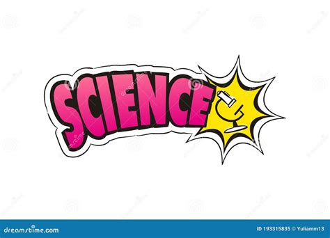 Logo for the Science School Subject Stock Vector - Illustration of ...