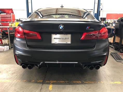 2019 BMW F90 M5 Competition - Akrapovic Evolution Exhaust Before / Aft– AutoTalent