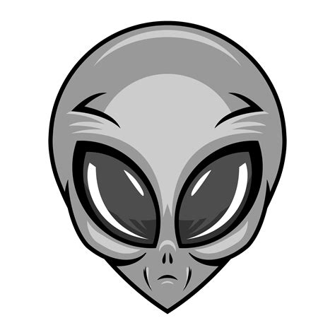 Alien head vector illustration 551499 Vector Art at Vecteezy