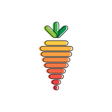 Carrot simple logo design idea 6683757 Vector Art at Vecteezy