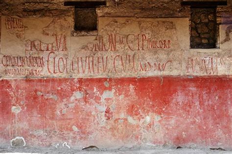 Ancient Graffiti At Pompeii: Early Wall Posts And Political Slogans ...