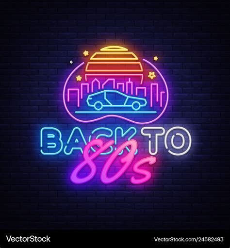 Retro Neon Stock Vector By ©nikagonchar 246376754, 45% OFF