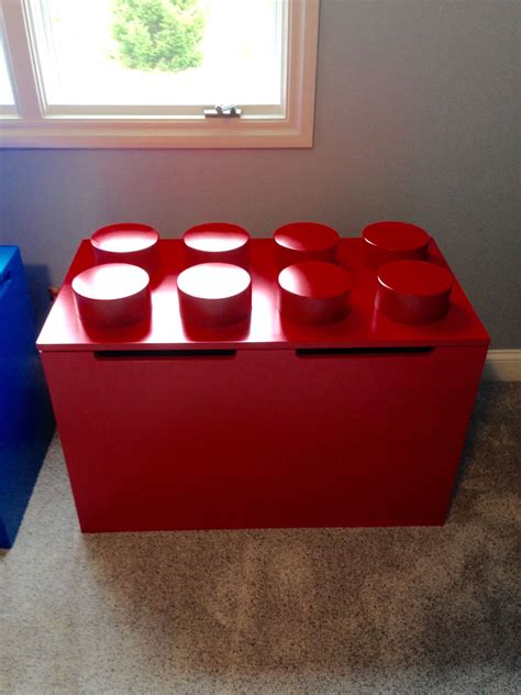 My latest project. Lego looking Toy boxes | Toy boxes, Decor, Projects