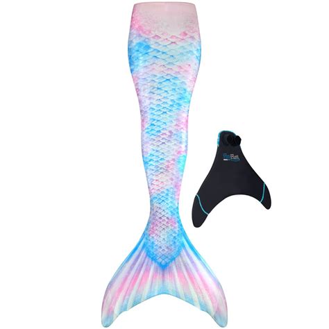 Mermaid Tails with Monofin for Swimming by Fin Fun in Kids and Adult Sizes - Limited Edition ...