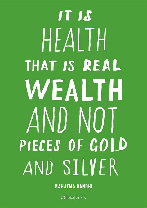 Health is The Real Wealth | Good health quotes, Gandhi quotes, Health quotes